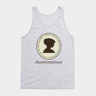 Jane Austen Emma Quote and silhouette Tank Top